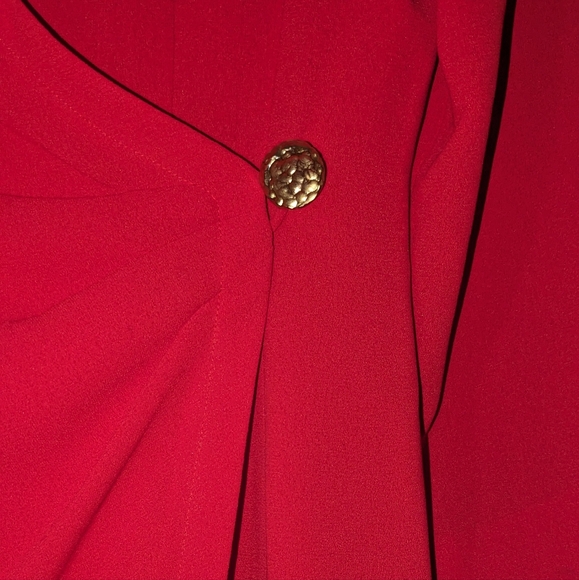 1980's ruched cocktail dress by Casual Corner size 10 - Picture 2 of 4